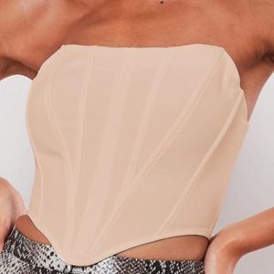 Beautiful crepe corset🤍NEVER WORN! US Size 12